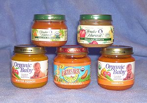 Organic baby food