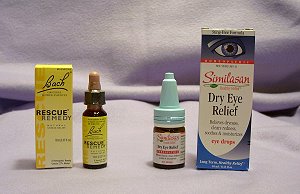 Rescue remedy and Eye drops